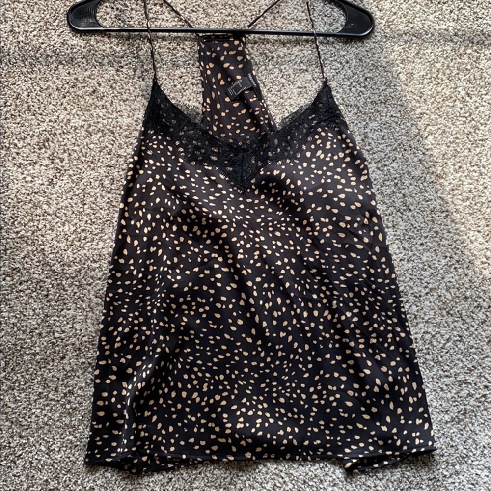 Satin/lace cami